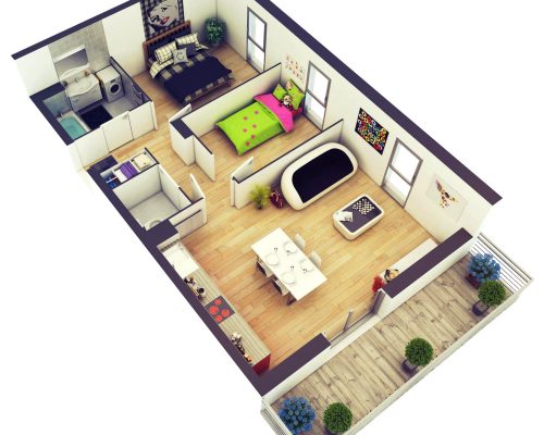 Stylish-Modern-Home-3D-Floor-Plans-2